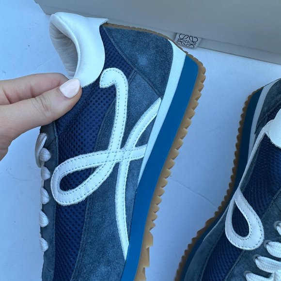 Loewe Blue and White Men's Sneakers - Picture 8 of 13